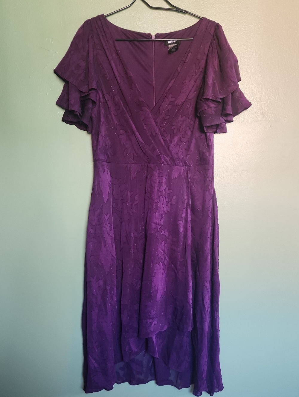DKNY Purple Floral Dress